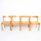 Vintage English Bent Plywood and Beech Chairs, 1960s, Set of 4 5
