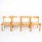 Vintage English Bent Plywood and Beech Chairs, 1960s, Set of 4, Image 5