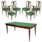 Mid-Century Italian Dining Room Table & Chairs, Set of 7 1