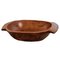 Large Antique Tirolean Hand-Carved Chestnut Wood Basin 1