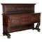 19th Century Hand-Carved Walnut Credenza, 1880s, Image 1