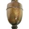 Großer antiker Kerzenhalter aus Bronze & Messing mit heraldischem Wappen 3
