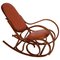 Sedia a dondolo Art Nouveau in legno di faggio curvato di Michael Thonet, Immagine 3