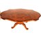 Tavolo da pranzo in legno di noce intagliato a mano in stile barocco con sedie, anni '30, set di 7, Immagine 3