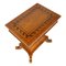 19th-Century Biedermeier Style Inlaid Burl Elm Side Table, 1850s, Image 3