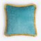 Happy Pillow in Light Blue and Yellow from Lo Decor 1