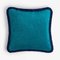 Happy Pillow in Teal and Blue Night from Lo Decor 1
