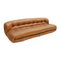 Italian Brown Leather Soriana Sofa by Tobia & Afra Scarpa for Cassina, 1960s 3