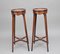 Mahogany and Inlaid Urn Stands, 1900s, Set of 2 3