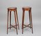 Mahogany and Inlaid Urn Stands, 1900s, Set of 2 8