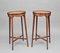 Mahogany and Inlaid Urn Stands, 1900s, Set of 2 1