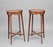 Mahogany and Inlaid Urn Stands, 1900s, Set of 2, Image 1