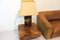 Faux Tortoiseshell Table Lamp with Brass Turtle, 1970s 2