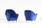 Blue Velvet Armchairs by Ico & Luisa Parisi for Ariberto Colombo, 1951, Set of 2, Image 7
