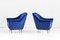 Blue Velvet Armchairs by Ico & Luisa Parisi for Ariberto Colombo, 1951, Set of 2, Image 5