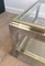 French Chrome & Brass Coffee Table, 1970s 6