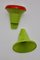 Italienische Hocker aus Rotem & Grünem Kunststoff von Gigaplast, 1970er, 2er Set 8