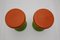 Italian Red and Green Plastic Stools from Gigaplast, 1970s, Set of 2, Image 5
