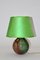 German Multicolored Glass Table Lamp from WMF, 1940s, Image 1