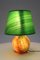 German Multicolored Glass Table Lamp from WMF, 1940s, Image 3