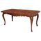 Venetian Burl Walnut Baroque Hand-Carved Dining Table, 1930s, Image 1