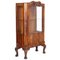 Chippendale Walnut & Burl Walnut Display Cabinet, 1910s 1