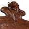 Antique Art Nouveau Carved Walnut Corner Cabinet from Vincenzo Cadorin 9