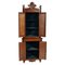 Antique Art Nouveau Carved Walnut Corner Cabinet from Vincenzo Cadorin 3