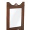 Antique Art Nouveau Walnut Mirror, Image 2