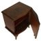 Vintage Italian Serpentine Walnut, Burl, & Mahogany Nightstands, Set of 2, Image 2