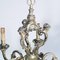 Baroque Louis XIV 6-Light Silver Plated Bronze Chandelier, 1890s 6