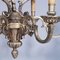 Baroque Louis XIV 6-Light Silver Plated Bronze Chandelier, 1890s 3