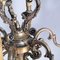 Baroque Louis XIV 6-Light Silver Plated Bronze Chandelier, 1890s 4