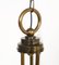 Art Deco Burnished Brass Chandelier with Three Lights, 1920s 3