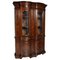 Italian Baroque Renaissance Walnut & Burl Walnut Display Cabinet, 1900s, Image 1