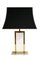 Brass and Acrylic Glass Table Lamp, 1970s, Image 1
