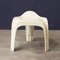 Tabouret en Plastique Blanc Organique, 1970s 4