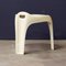 Organic White Plastic Stool, 1970s 2