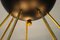 Lámpara de araña Sputnik italiana Mid-Century negra y dorada de Stilnovo, años 60, Imagen 8