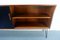 Rosewood Sideboard with White and Black Sliding Doors, 1960s 3