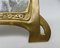 Antique Art Nouveau French Brass Picture Frame, Image 9