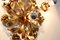 Hollywood Regency Gilt Floral Flush Mount by Hans Kögl, 1970s, Image 8