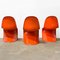 Stapelbarer orangener Stuhl von Verner Panton für Herman Miller, 1965 4