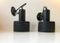 Vintage Danish Black Industrial Wall Lamps from Louis Poulsen, 1970s, Set of 2 4