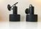 Vintage Danish Black Industrial Wall Lamps from Louis Poulsen, 1970s, Set of 2, Image 4