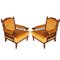 Mid-Century Modern Italian Tavern Walnut Armchairs, Set of 2 6