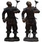 Japanische Meiji Hayabusa Bronze Samurai Kriegerstatuen, 1990er, 2er Set 8