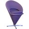 Tabouret Haut Violet Conique par Verner Panton pour Rosenthal, 1958 1