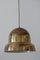 Large Mid-Century Swedish Modern Brass Pendant Lamp from Bergboms, 1950s 6