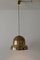 Large Mid-Century Swedish Modern Brass Pendant Lamp from Bergboms, 1950s 5